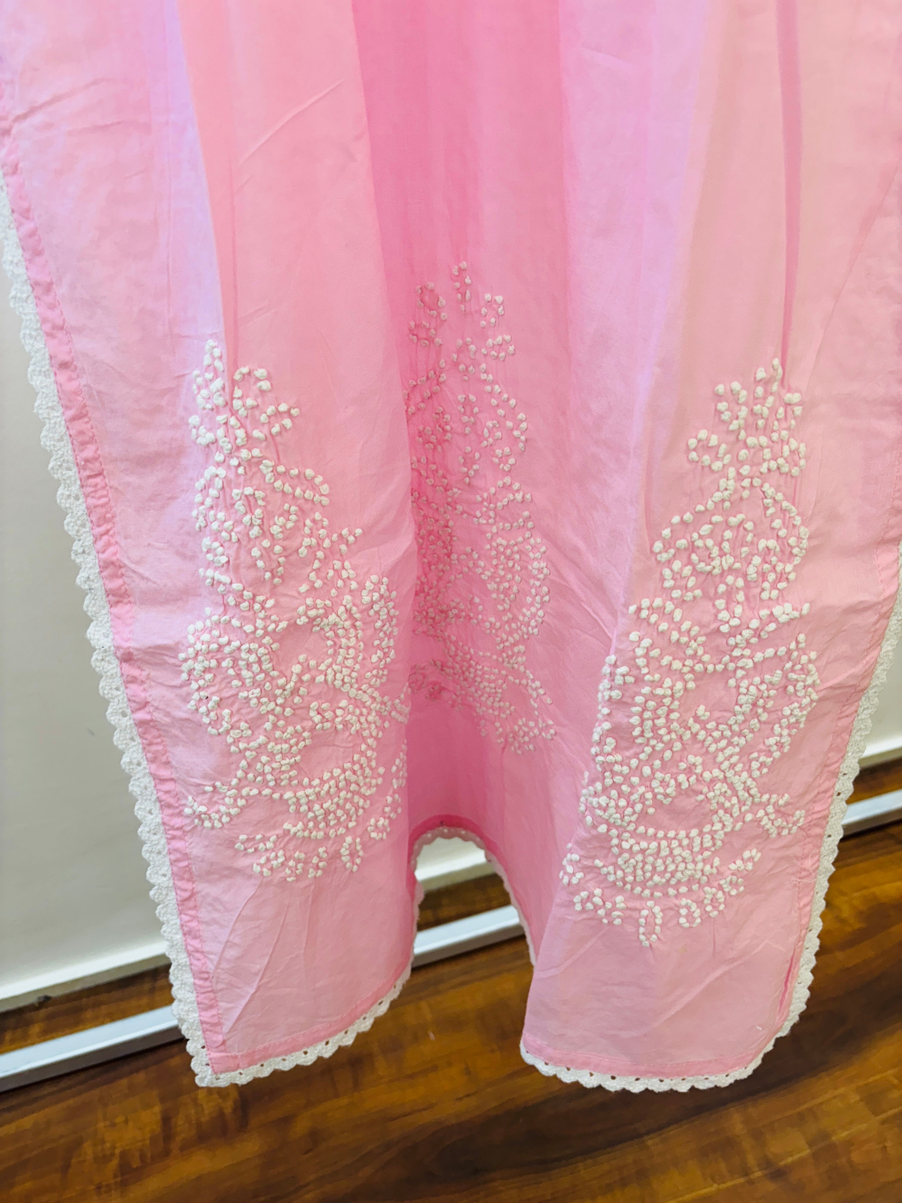 Light Pink Cotton Pant Set