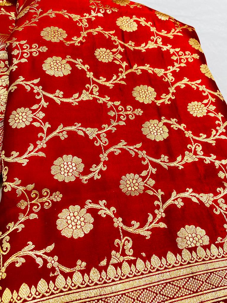 Red Zari Woven Kanjivaram Silk Saree