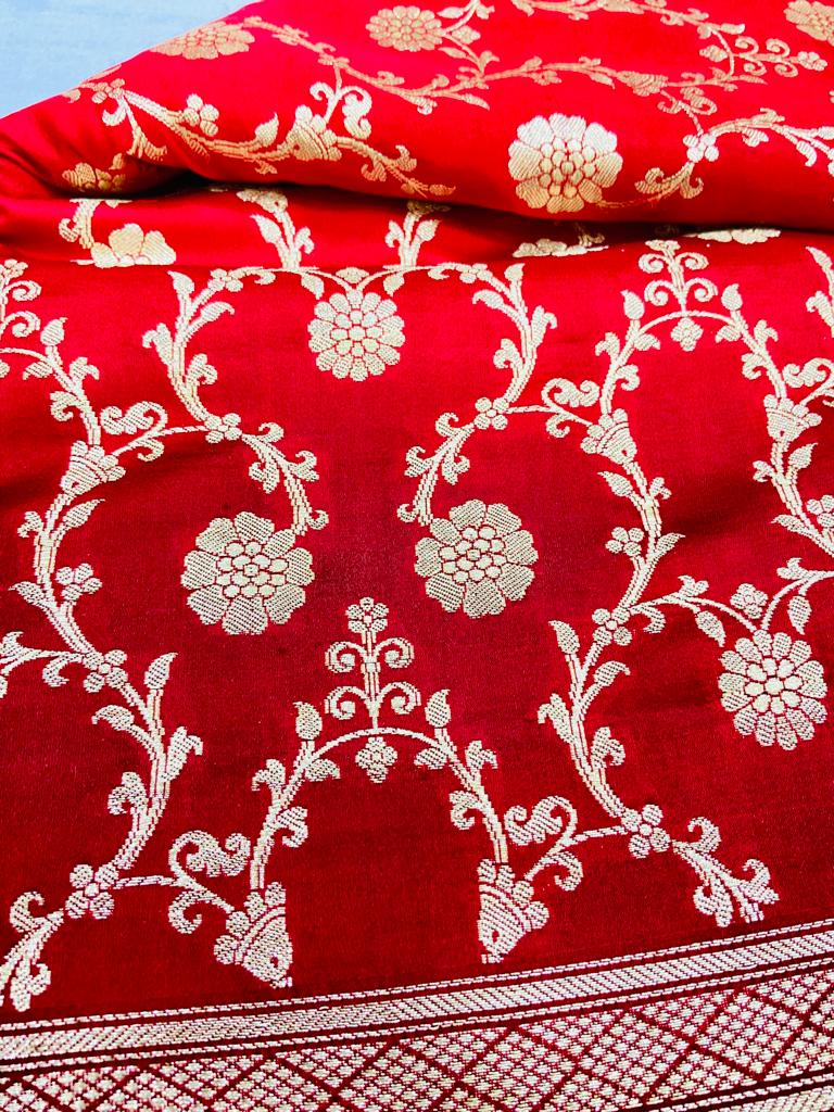 Red Zari Woven Kanjivaram Silk Saree