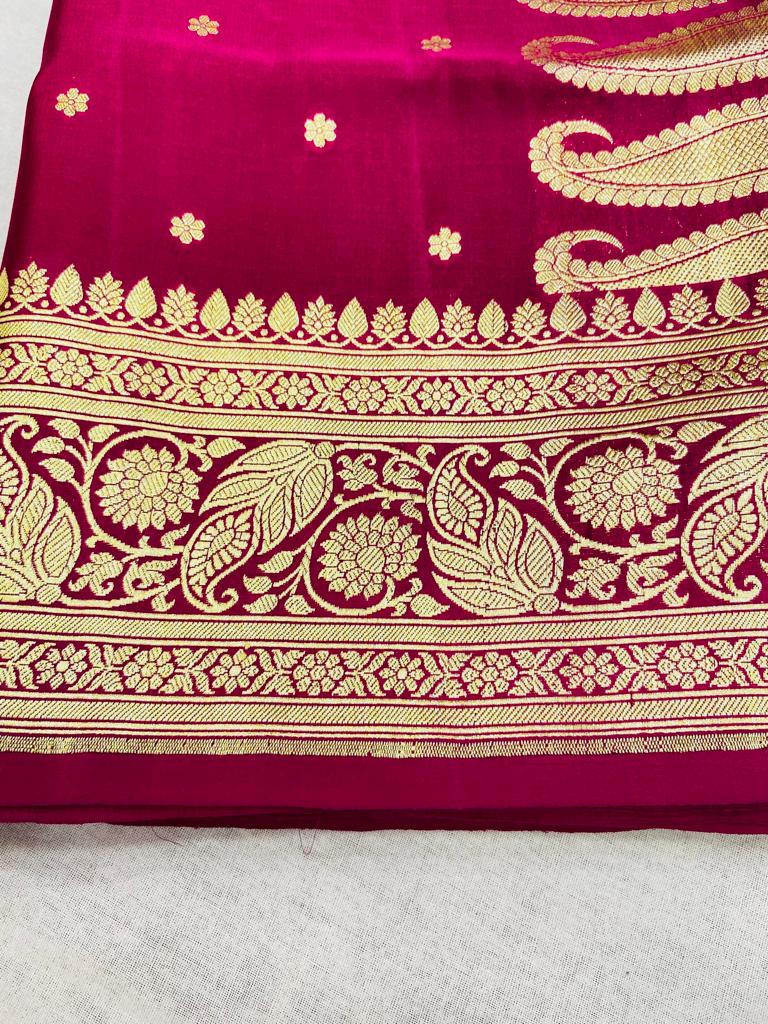 Rani Zari Woven Kanjivaram Silk Saree