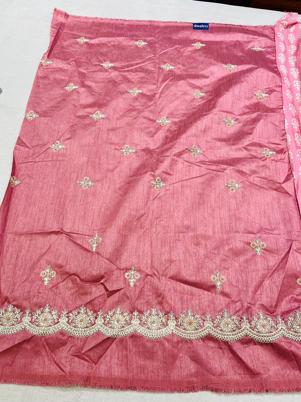 Pink Digital Printed Tissue Saree