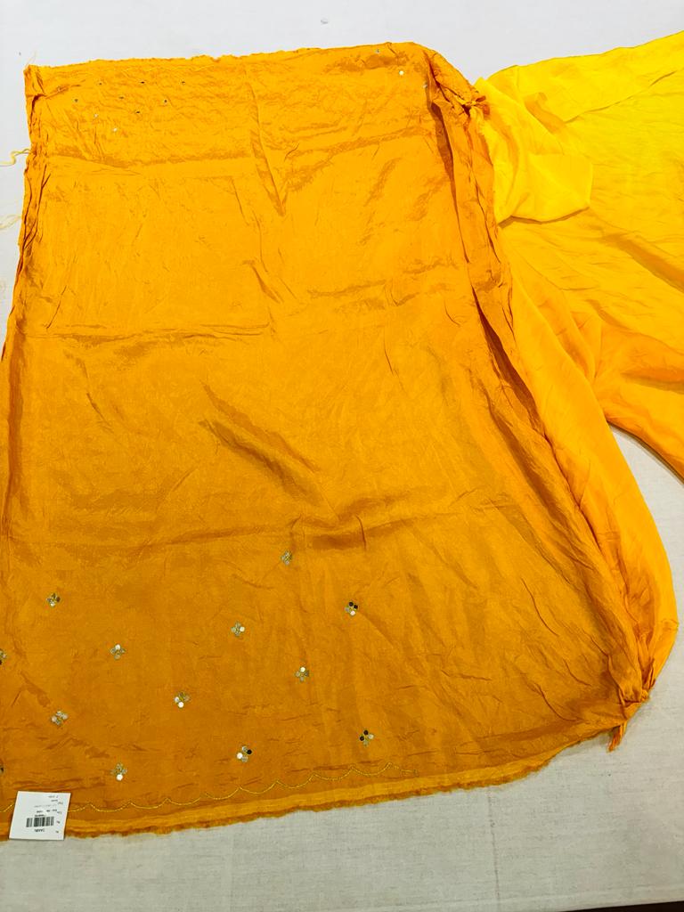 Yellow Designer Silk Saree