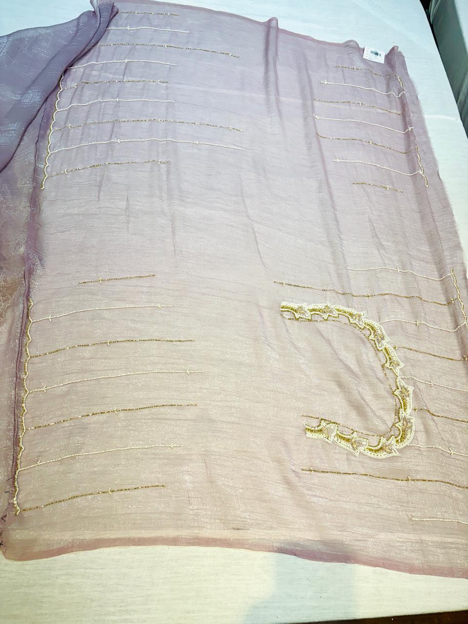 Lilac Silk Festive Saree