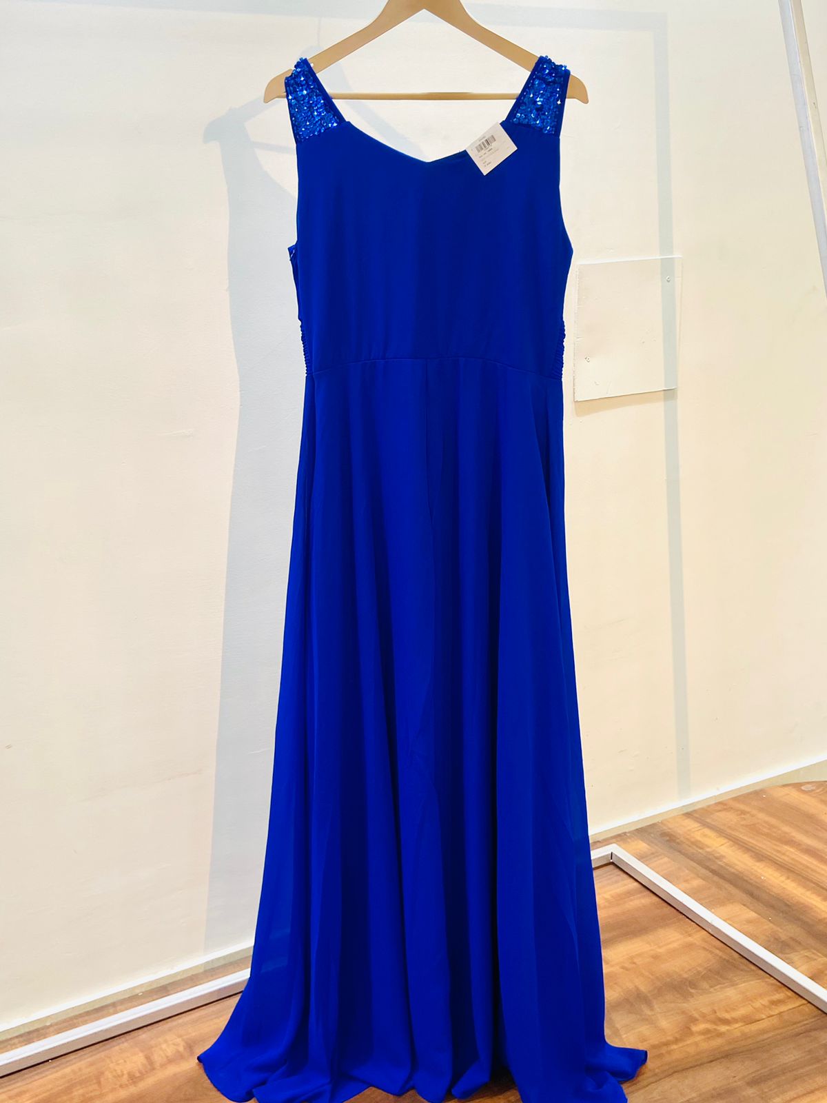 Blue Silk Designer Gown