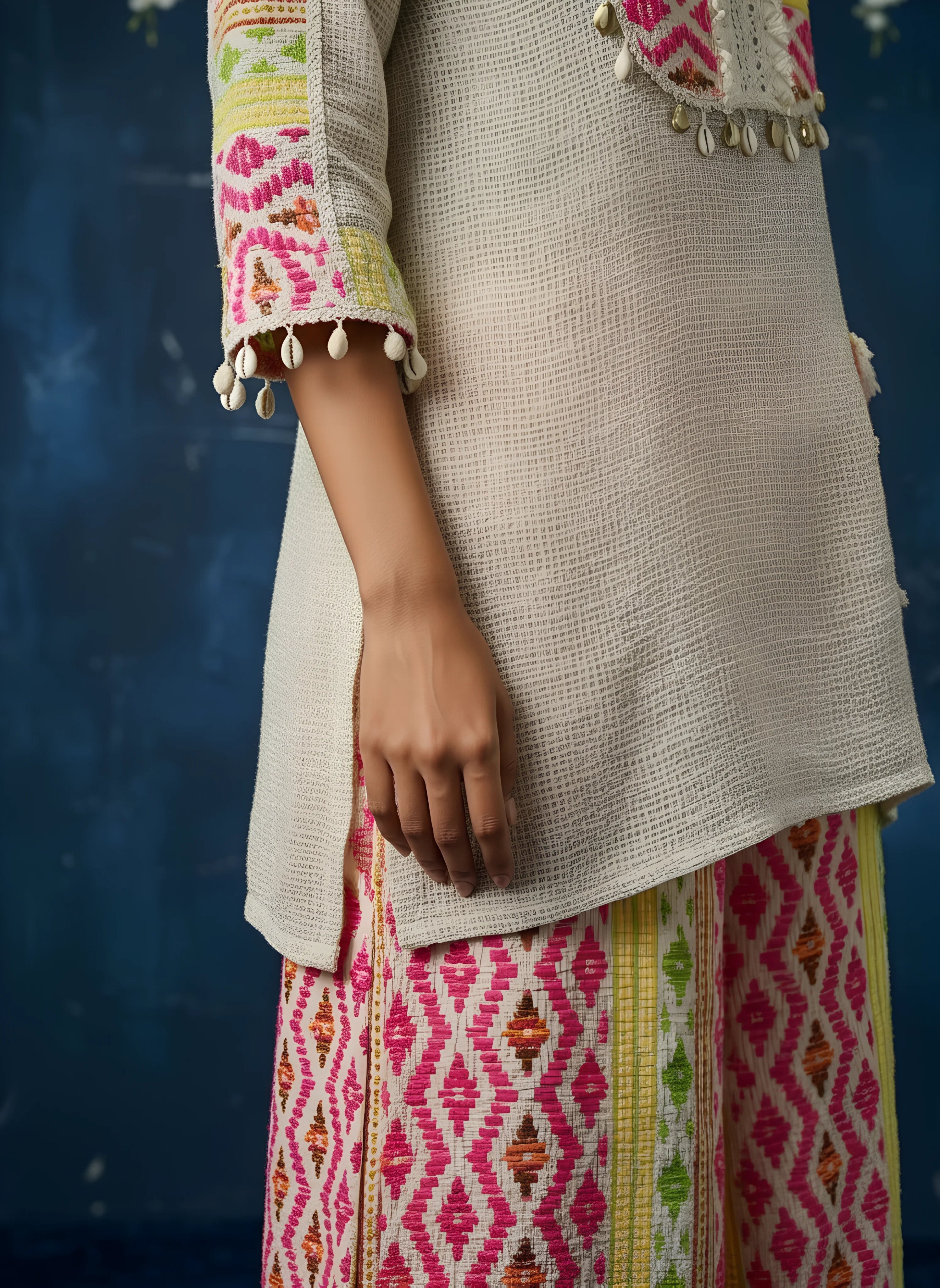 Off White Top With Bottom Trouser