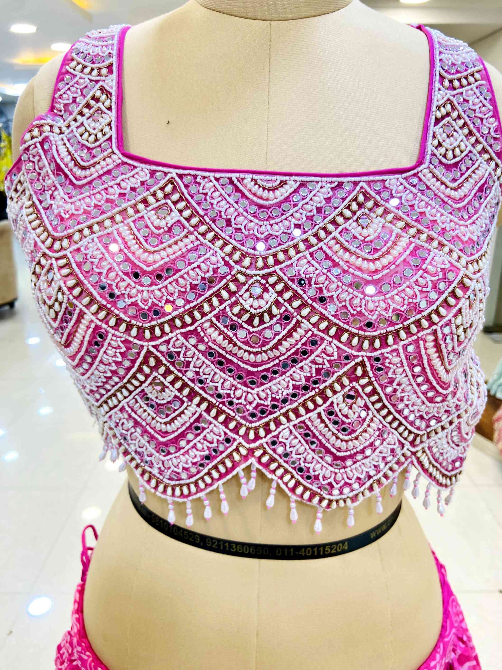 Pink Georgette Designer Lehenga